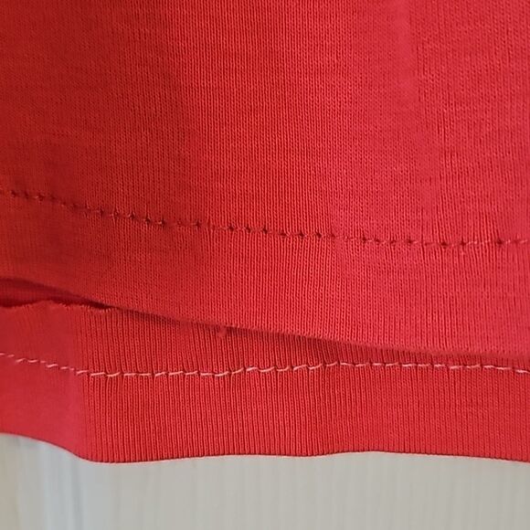 Talbots Womens Short Sleeve Pima Cotton Tee Pullover Everyday Basic Pink L - Picture 6 of 8